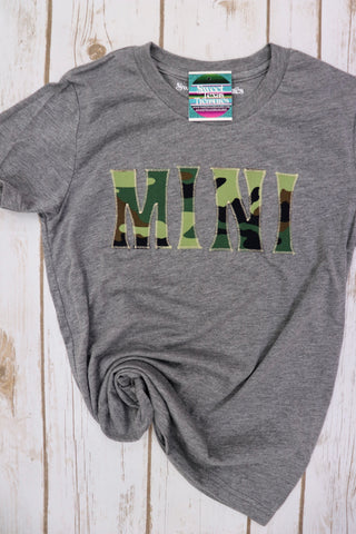 Camo Mini Crew Neck Tee