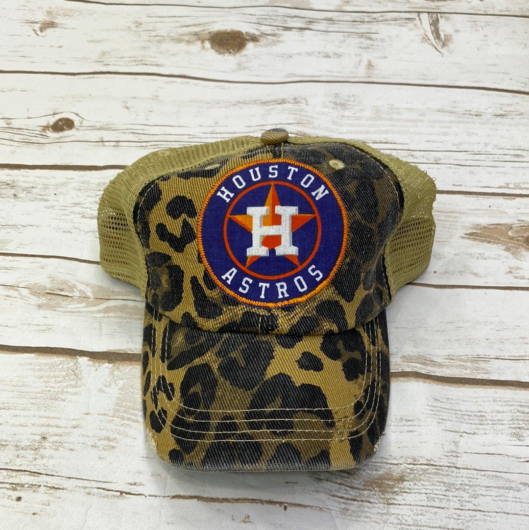 Houston Baseball Ponytail Trucker Hat