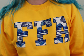 Icy Blue Aztec FFA Pullover