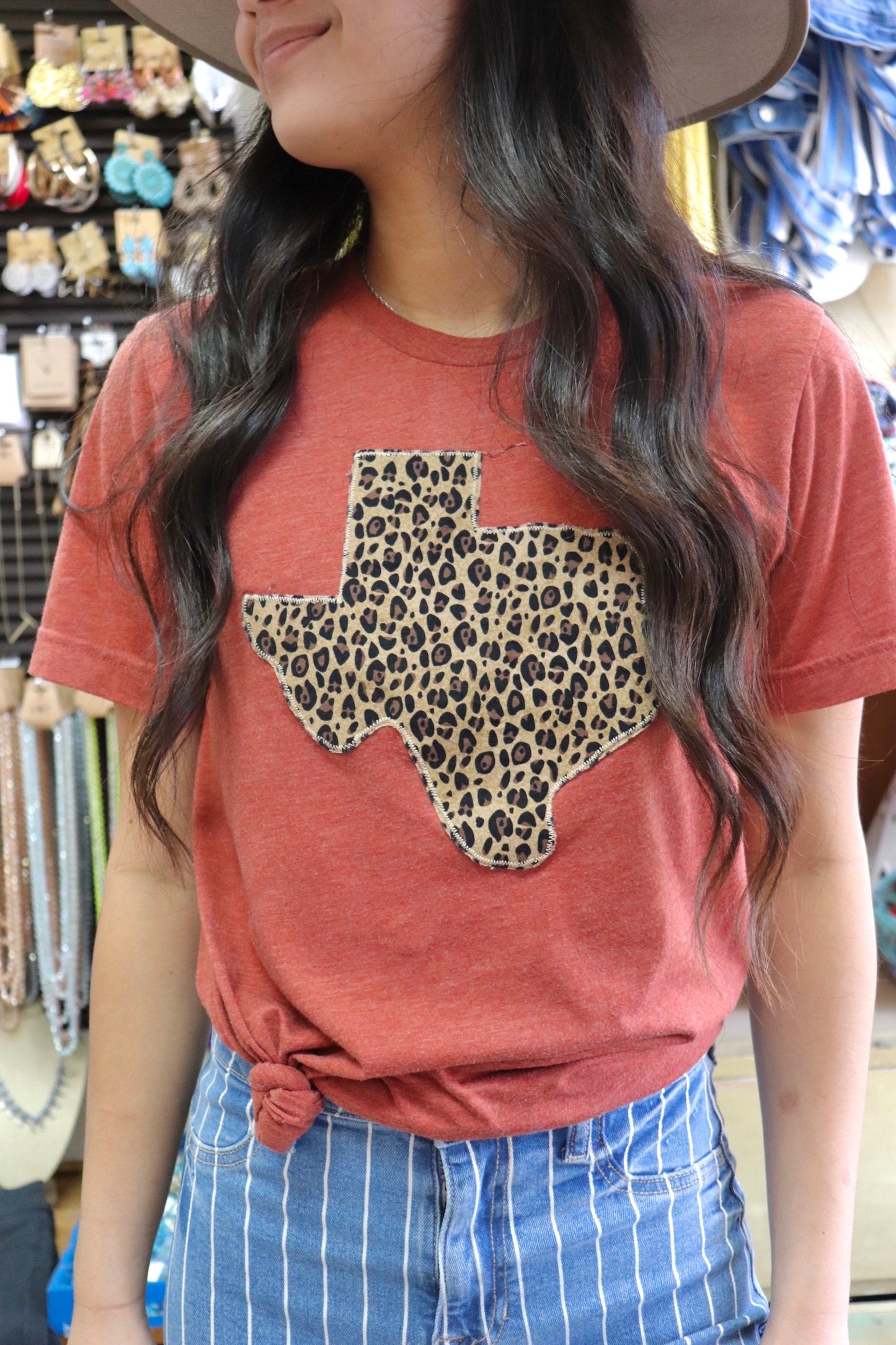 Leopard Crew Neck Tee