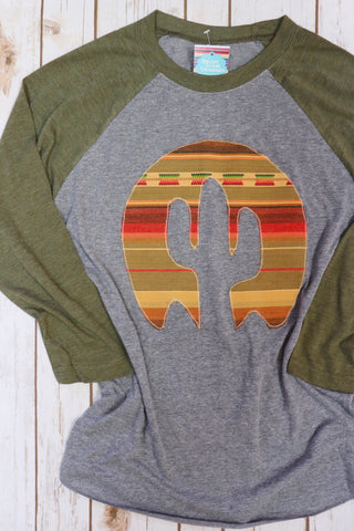 Mojave Serape Raglan Tee