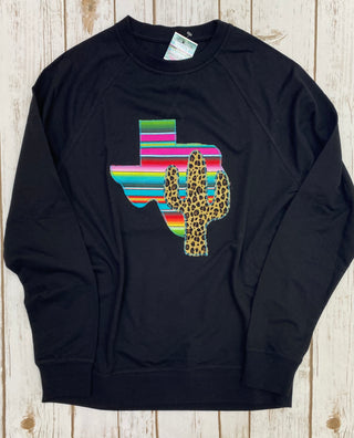 Rita Leopard Saguaro Texas Pullover