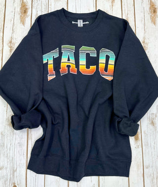 Playa Serape Taco Pullover