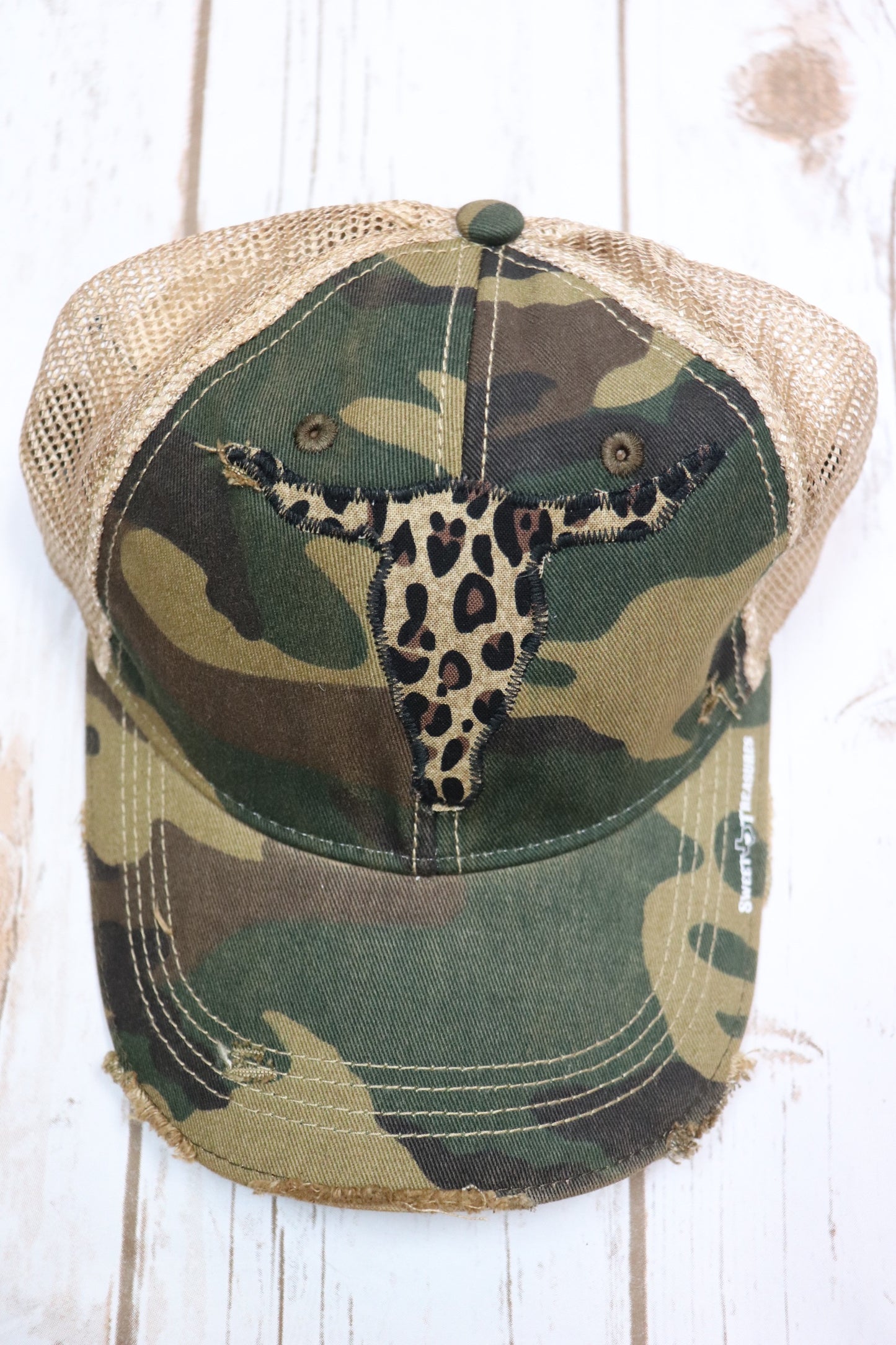 Leopard Dirty Trucker Hat