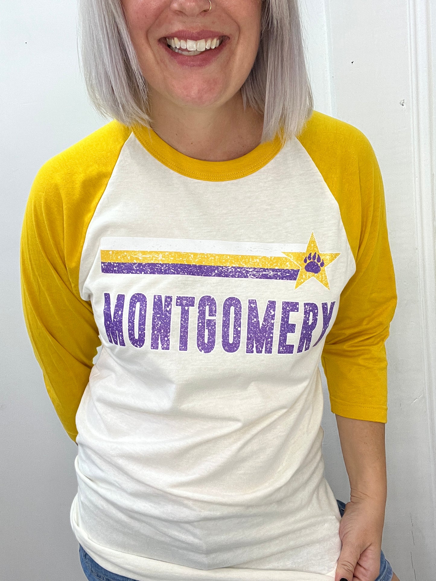 Retro Montgomery Baseball Tee