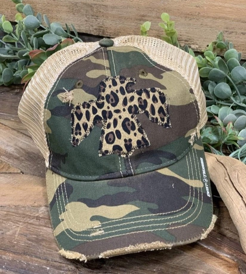Leopard Dirty Trucker Hat