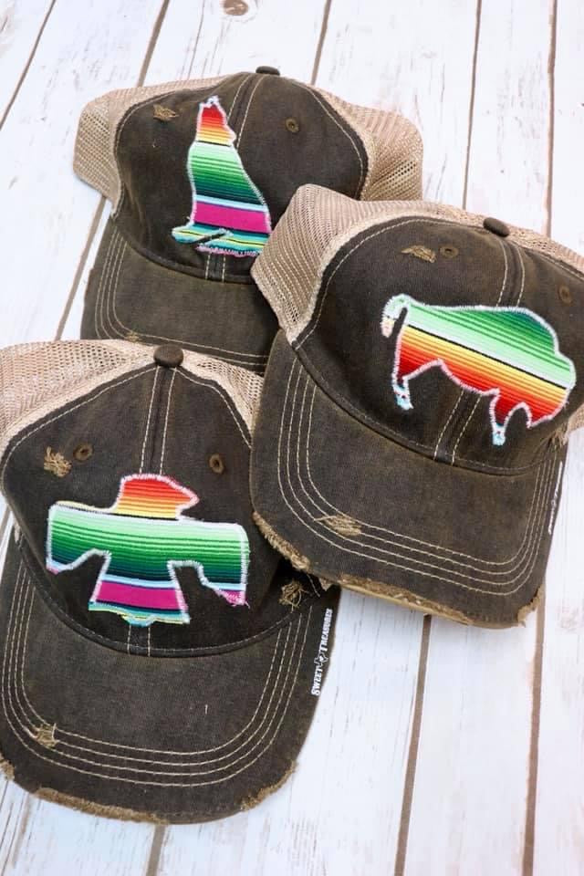 Rita Serape Dirty Trucker Hat