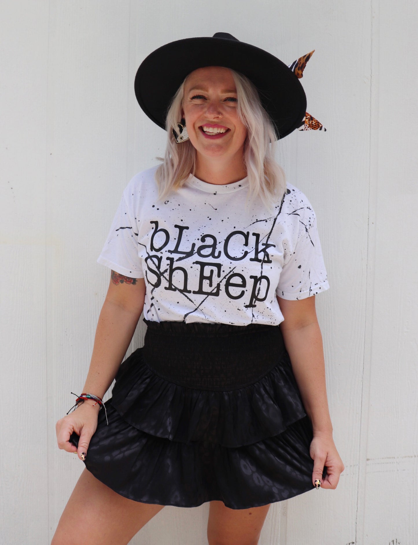 Black Sheep Splatter Tee
