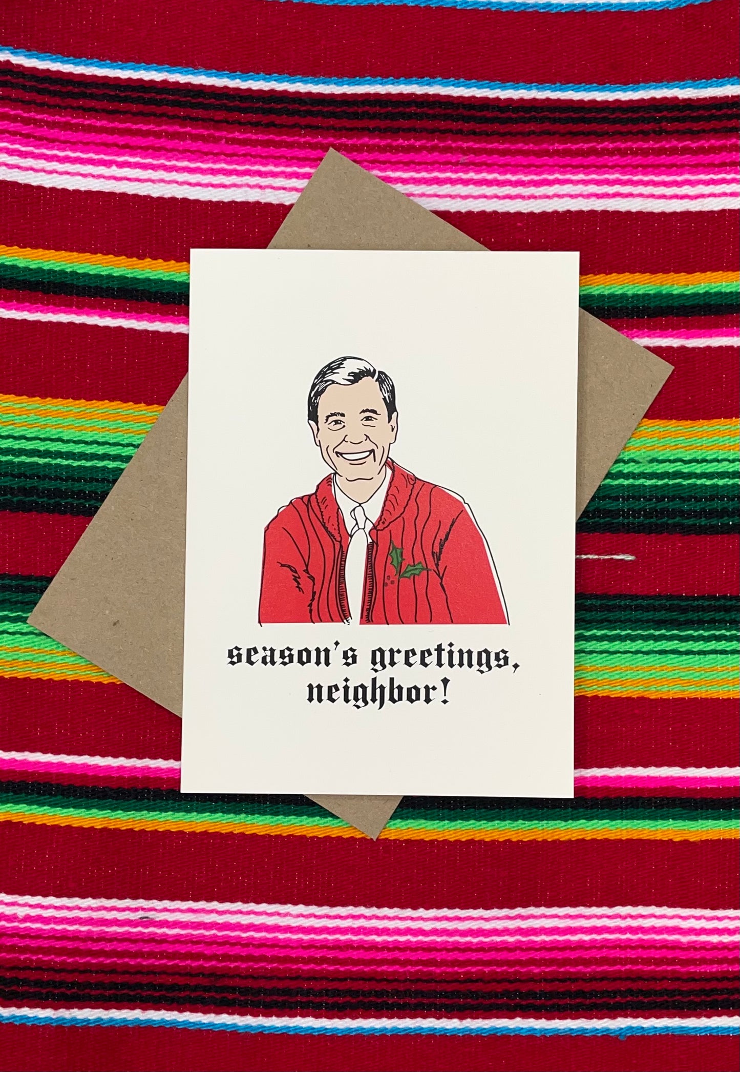 Season's Greetings Neighbor Mr. Rogers Card