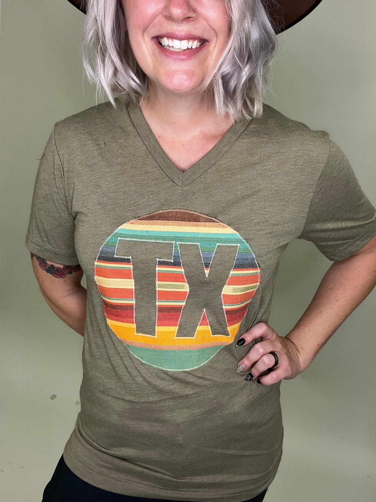 Rio Serape V-Neck Tee