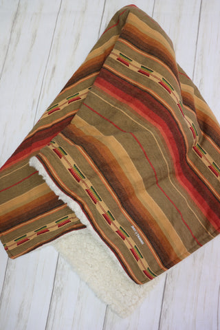 Mojave Serape Sherpa Blanket