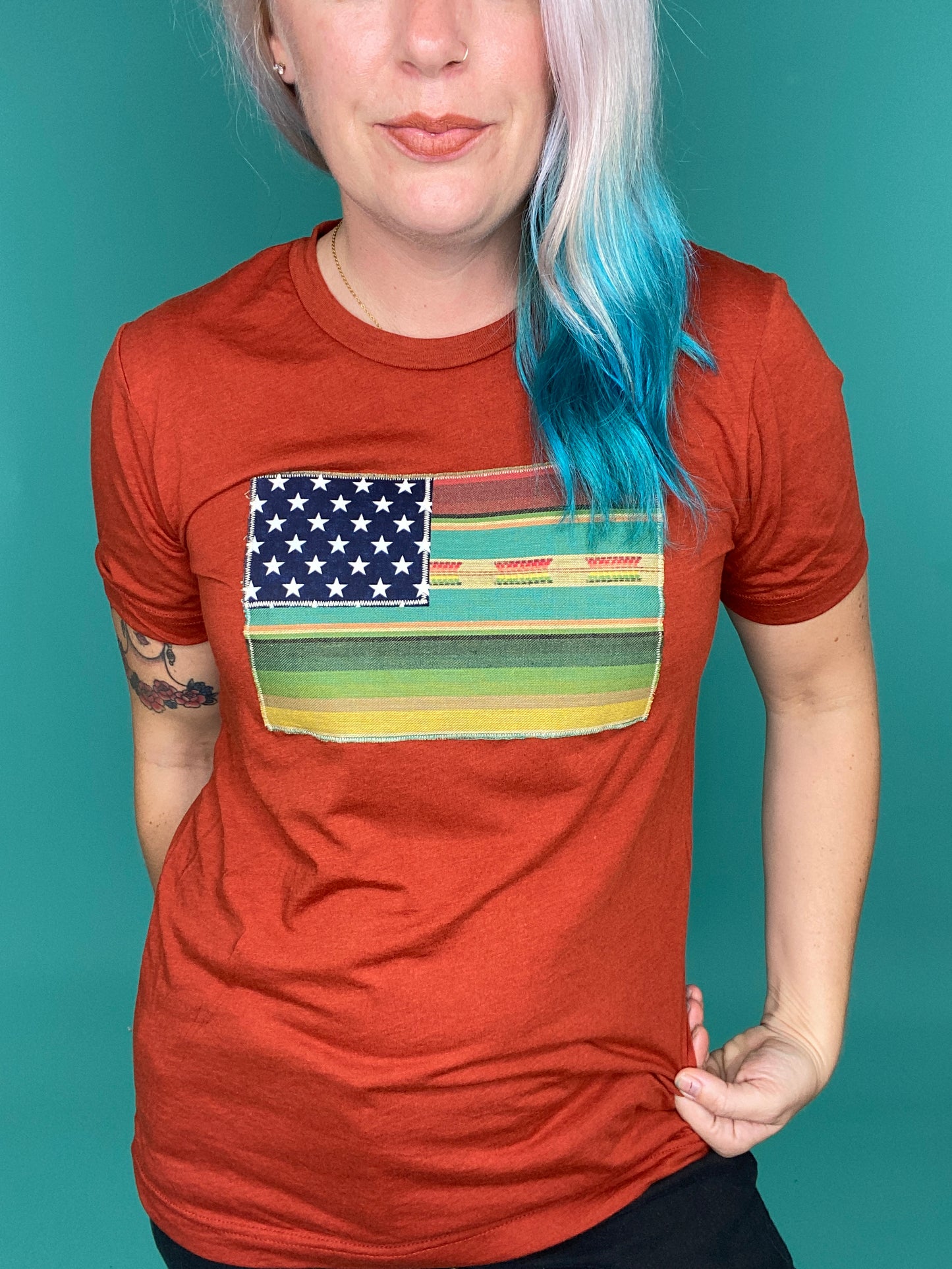 Lago Serape Flag Tee