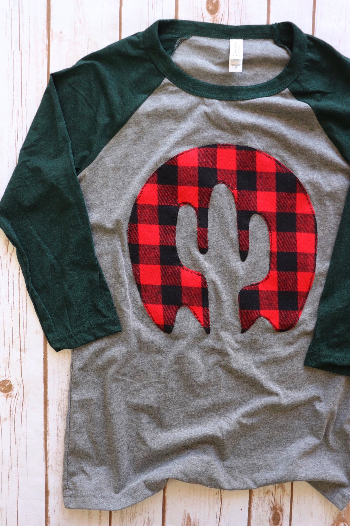 Buffalo Plaid Raglan Tee