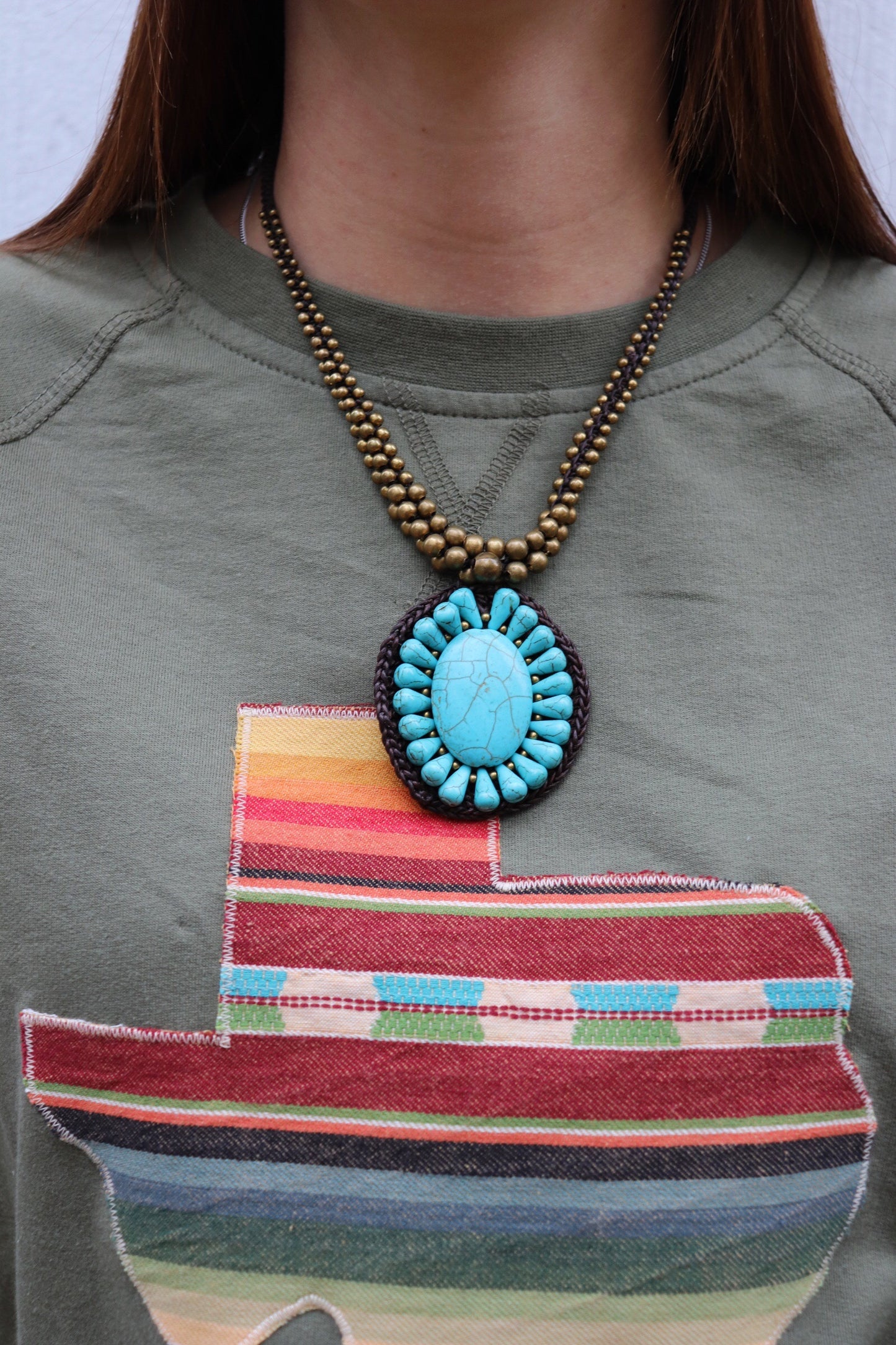 Sangria Serape Olive Pullover