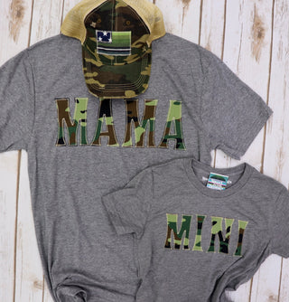 Camo Mini Crew Neck Tee