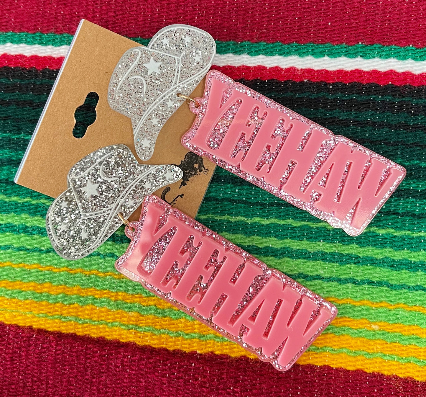 Last Call Starry Yeehaw Acrylic Earrings
