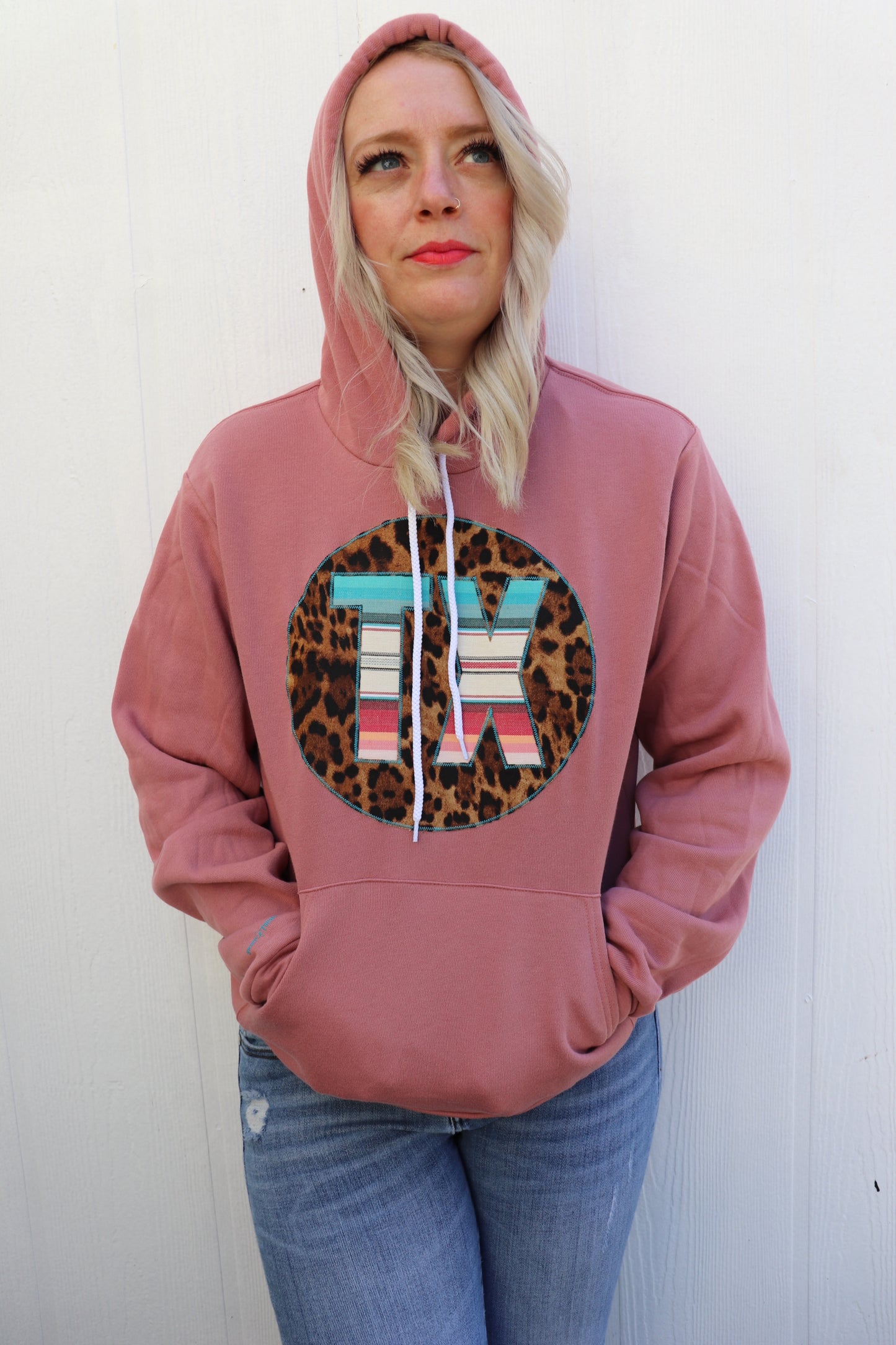 Dulce Big Cat TX Mauve Hoodie
