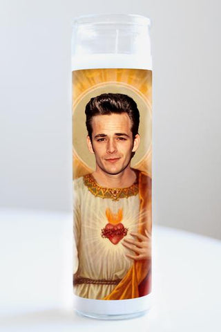Last Call Luke Perry Celebrity Saint Candle