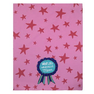 Last Call World's Okayest Mom Tea Towel