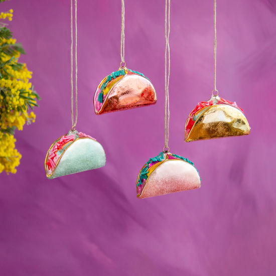 Glitter Taco Ornaments