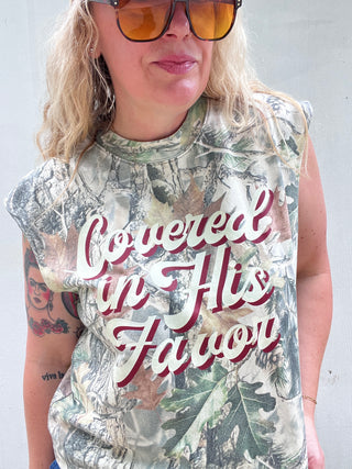 Camo Covered in His Favor Tee/Tank