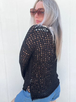 Black Diamond Sweater Top