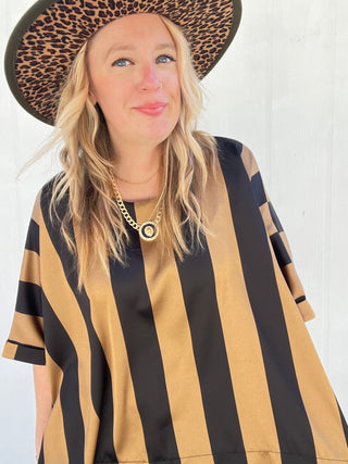 Striped Luxe Top