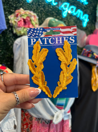 Gold Scrambled Eggs Patches