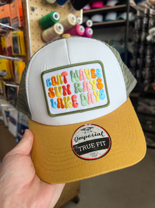 Boat Waves Lake Days Trucker Hat