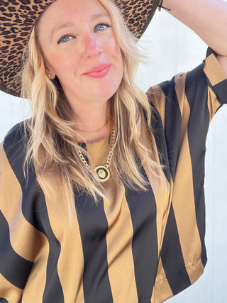 Striped Luxe Top