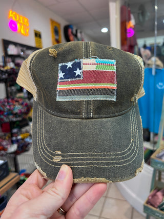 Sangria Serape Flag Trucker Hat