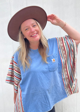 Cielo Carhartt Reworked Poncho Top