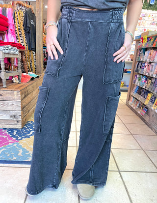 Last Call | Large | Weekend Wash Cargo Pants [Black]