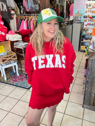 Lone Star Scarlet Mockneck Pullover