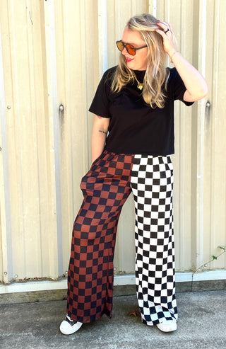Chic Clash Split Pants