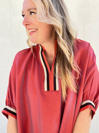 Shimmer Rose Luxe Top