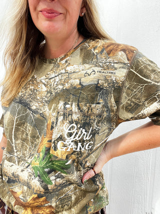 Girl Gang Pocket Tee [Real Tree]