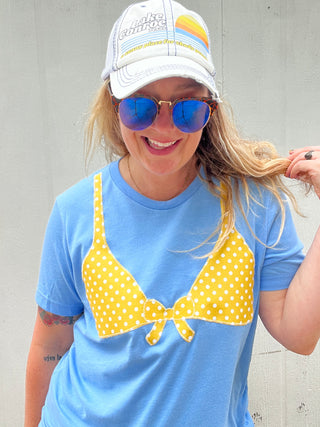 Knot Your Average Bikini Top Tee [Yellow]