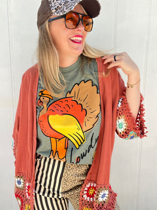 Paige Granny Square Kimono [Clay]