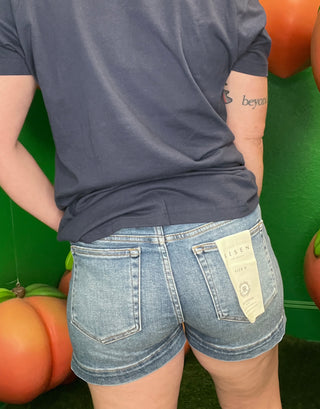 Indigo Escape Denim Shorts