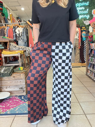 Chic Clash Split Pants