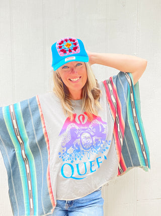 Queen Maverick Serape Remix Poncho