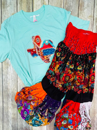 Last Call Boho Gypsy Tiered Pants
