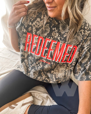 Redeemed Snakeskin Statement Tee