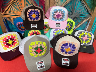 *True Treasure* Granny Square Foam Trucker Hat