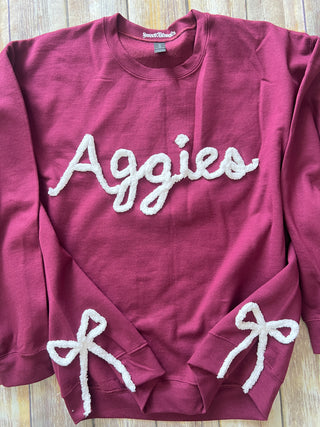 Custom Yarn Bow Pullover