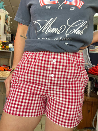 Girl Gang Gingham Boxer Shorts