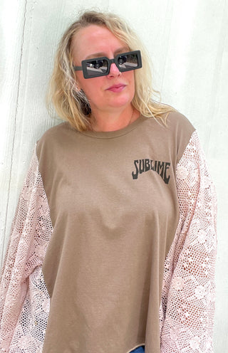 Sublime Table Cloth Rework Poncho Top