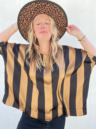 Striped Luxe Top