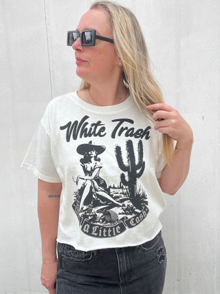 White Trash Cropped Tee